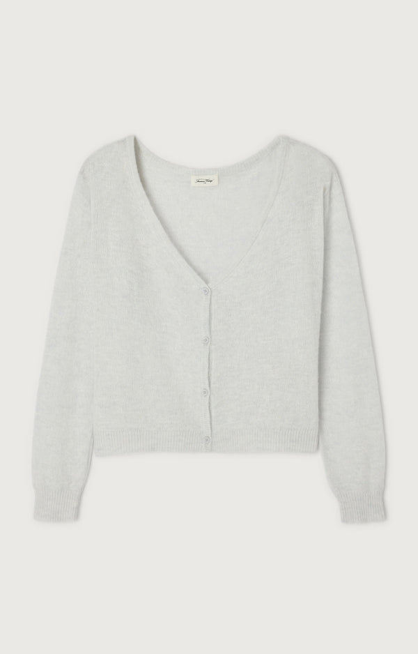 GILET COURT ML COL ROND