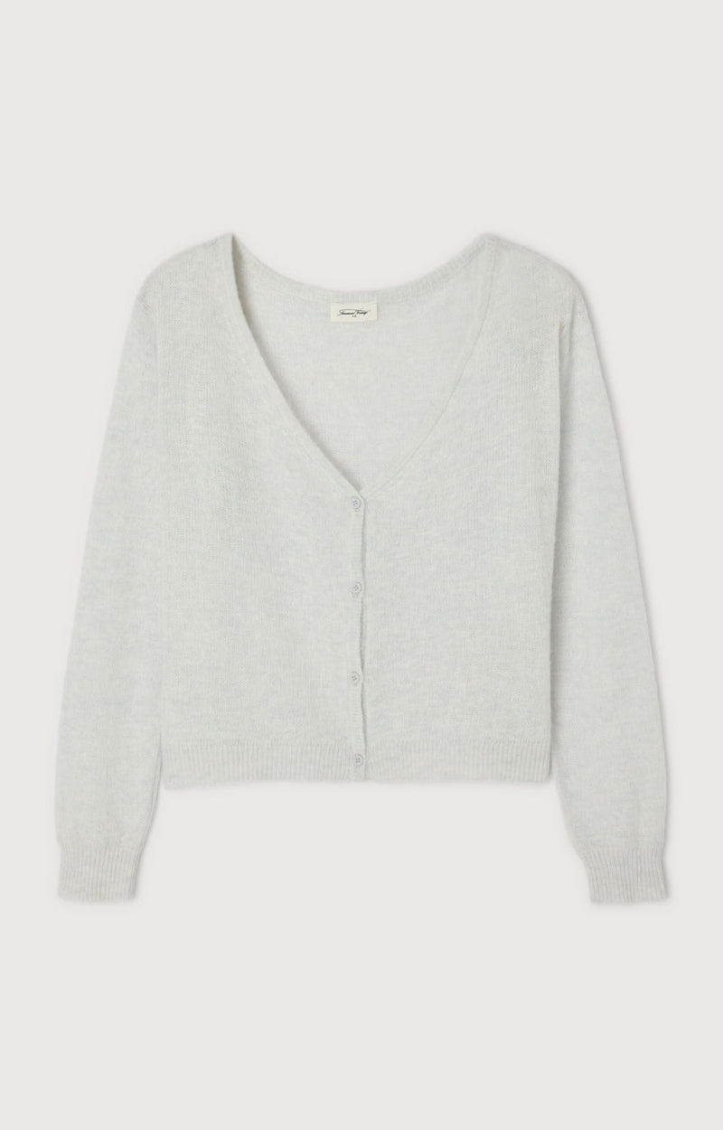 GILET COURT ML COL ROND