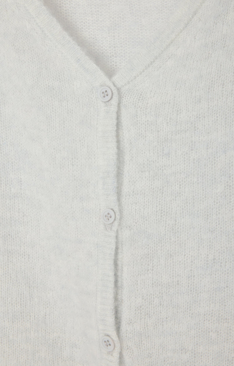 GILET COURT ML COL ROND