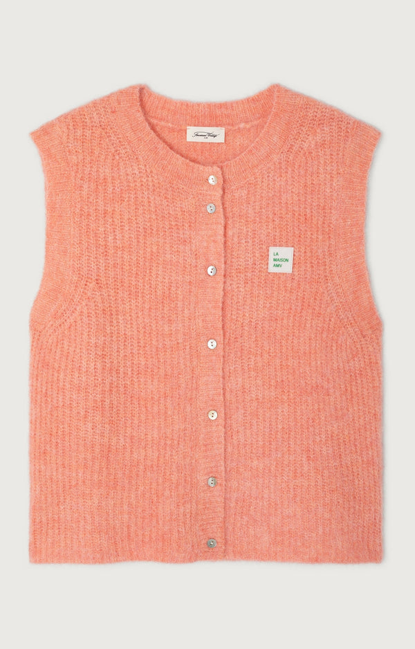 GILET SM COL ROND