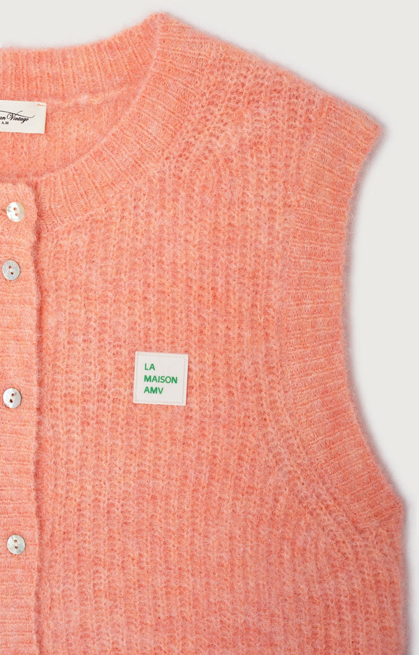 GILET SM COL ROND