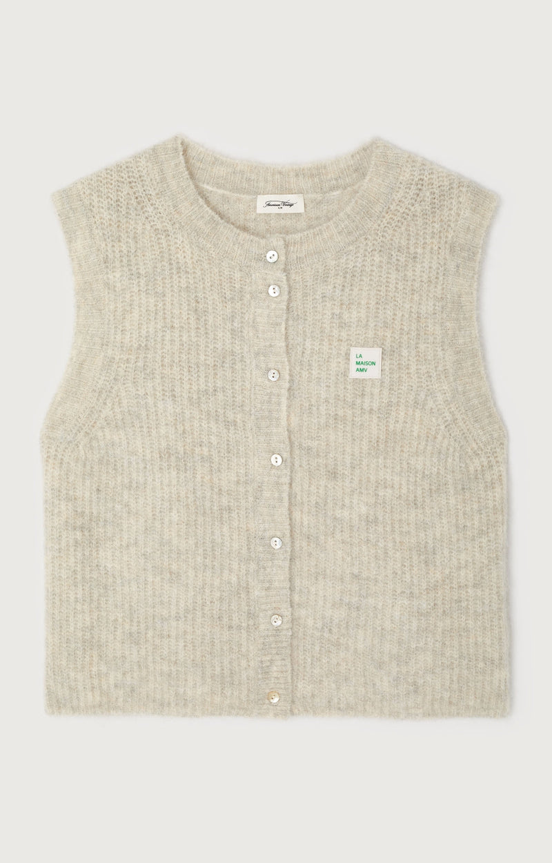 GILET SM COL ROND