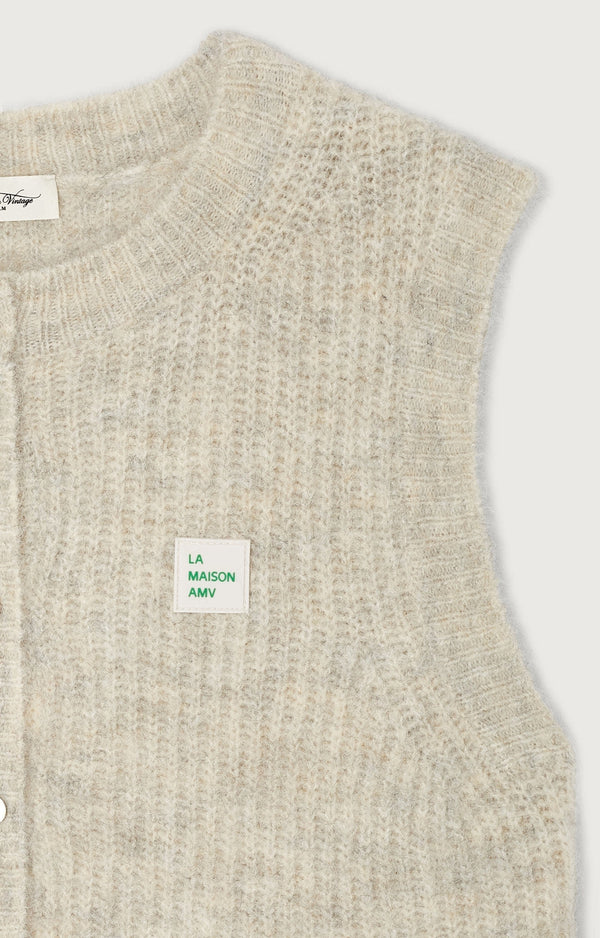 GILET SM COL ROND
