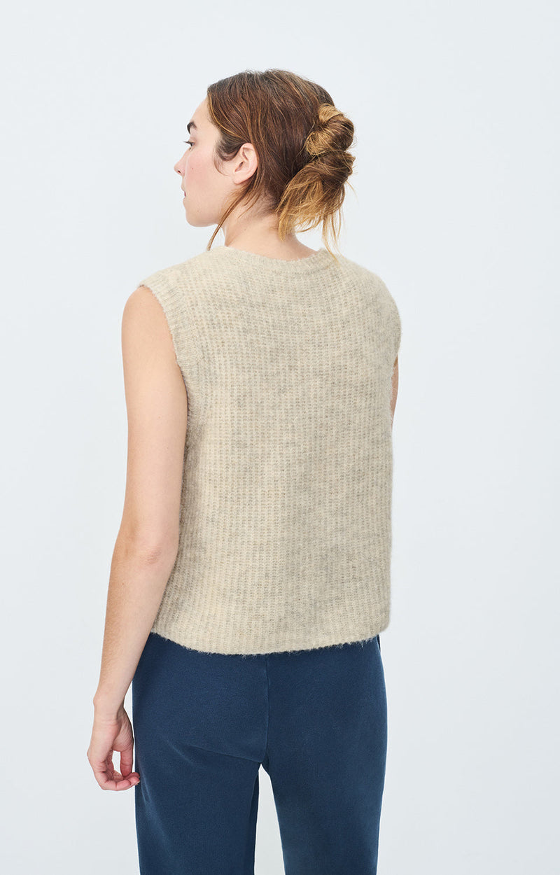 GILET SM COL ROND