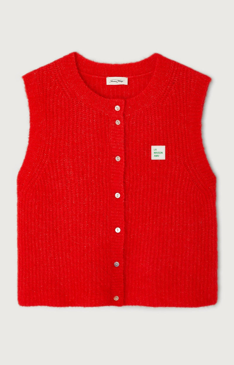 GILET SM COL ROND