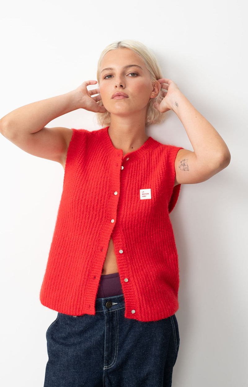 GILET SM COL ROND