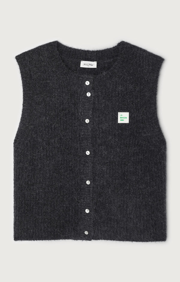 GILET SM COL ROND