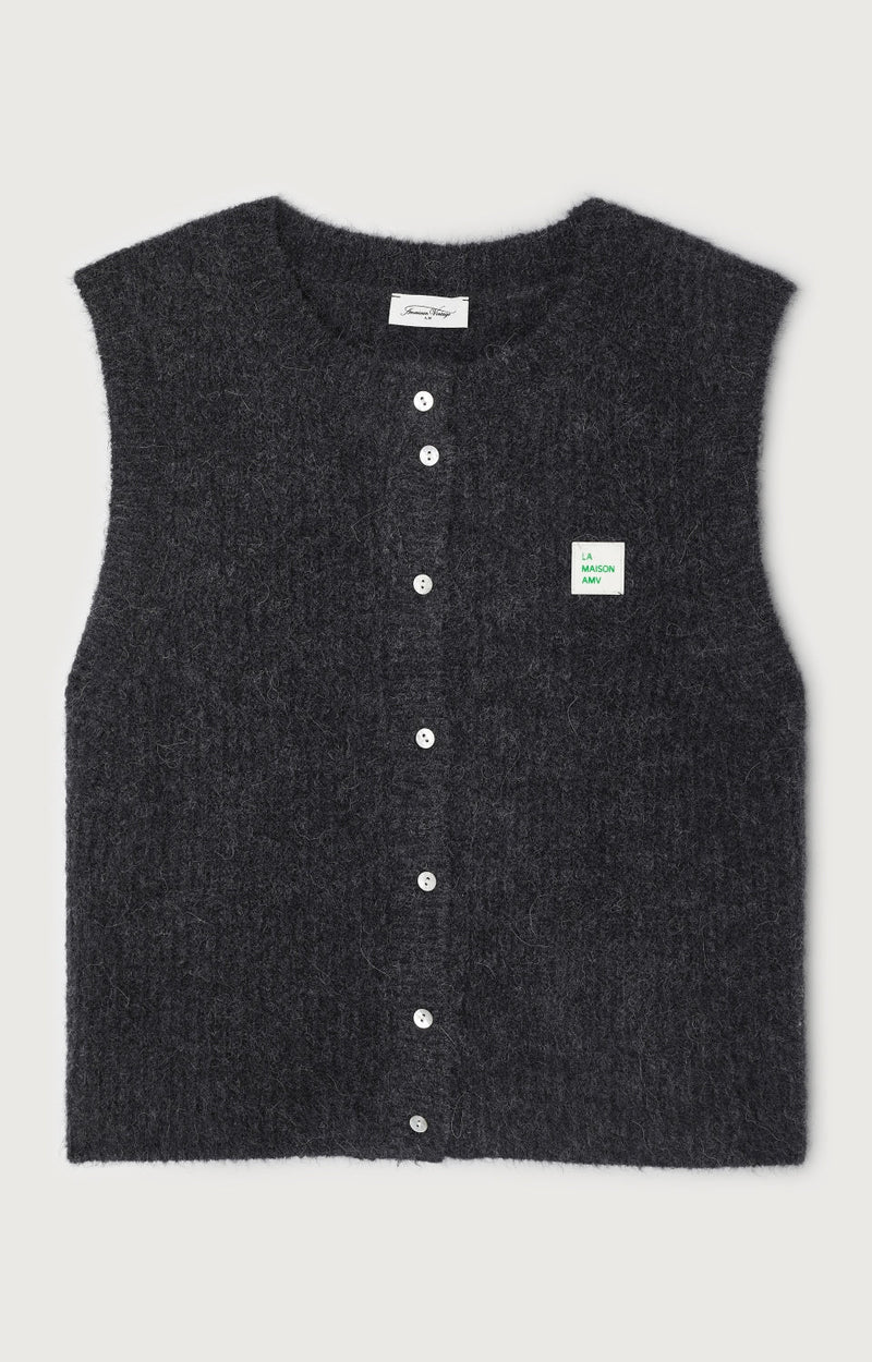 GILET SM COL ROND
