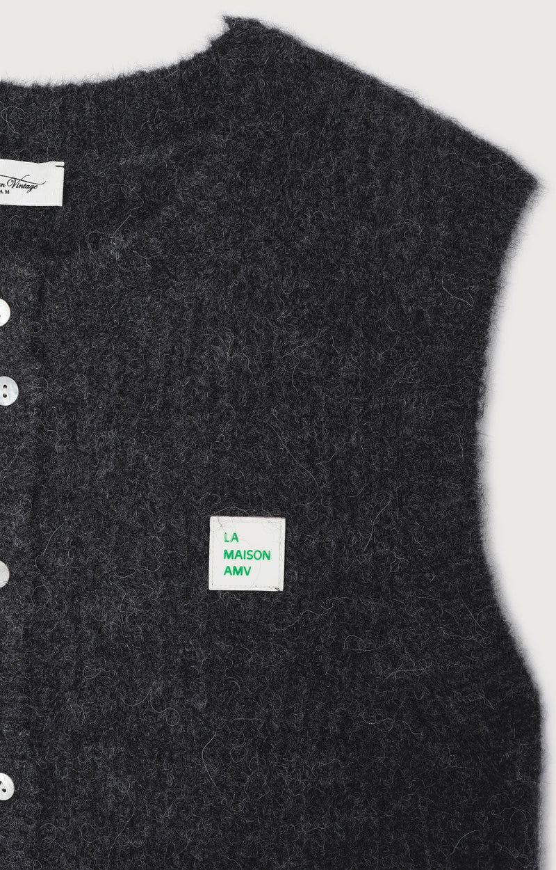 GILET SM COL ROND