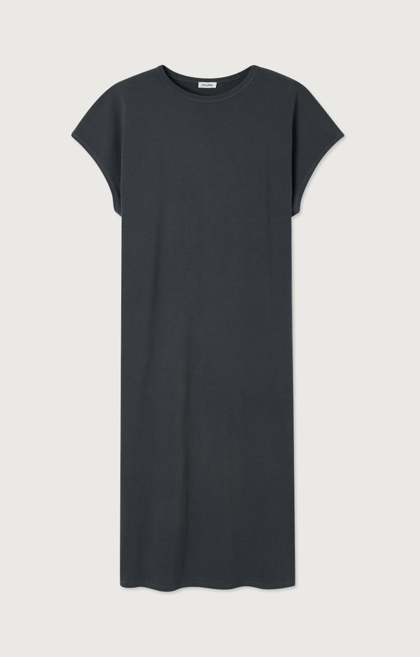 ROBE LONGUE DROITE SM COL ROND