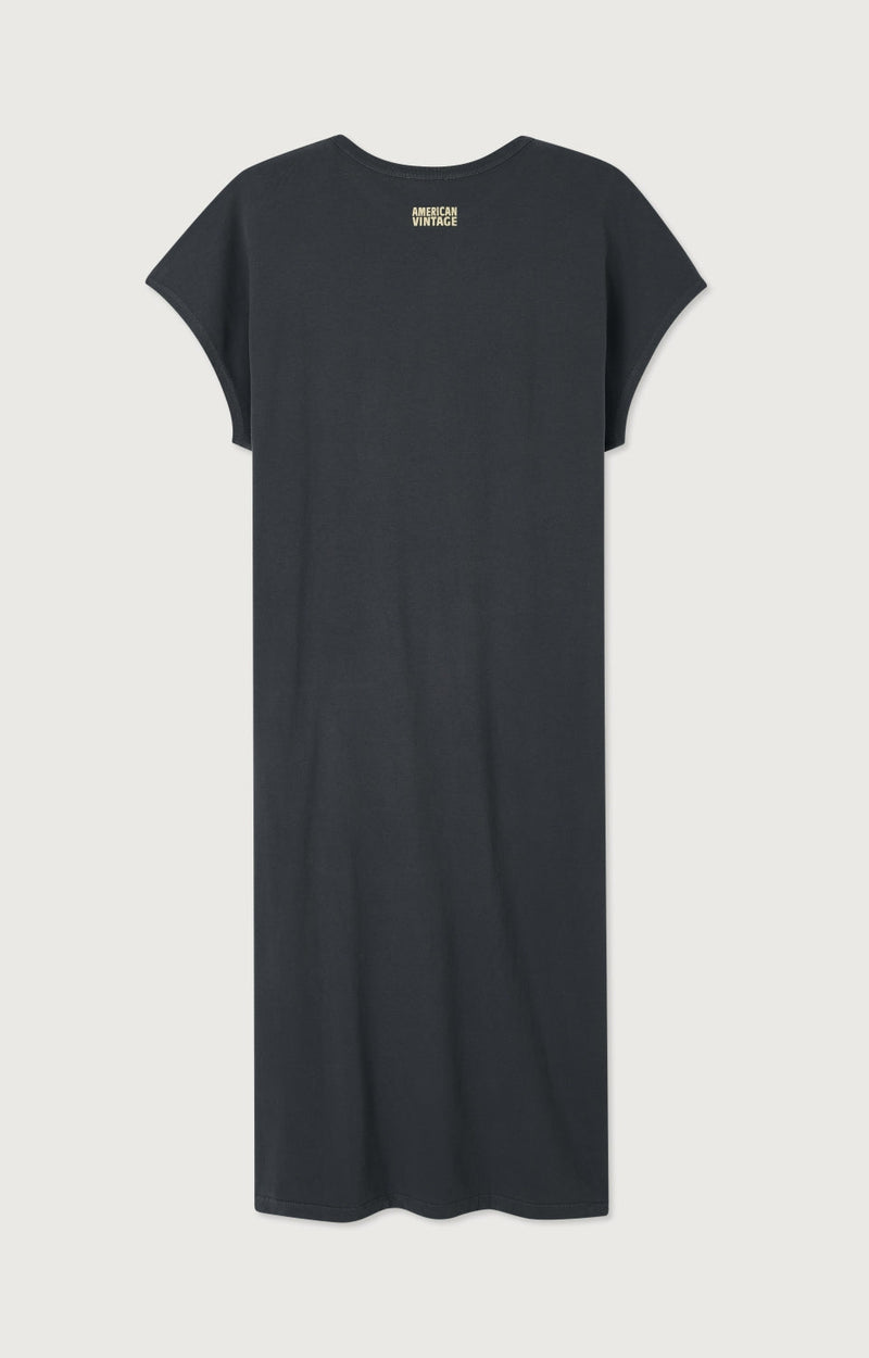 ROBE LONGUE DROITE SM COL ROND
