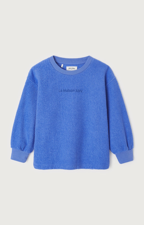 SWEAT DROIT ML COL ROND