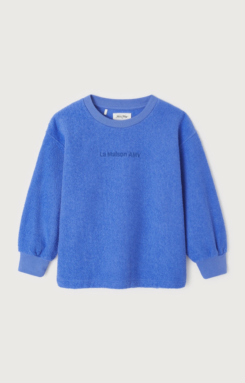SWEAT DROIT ML COL ROND