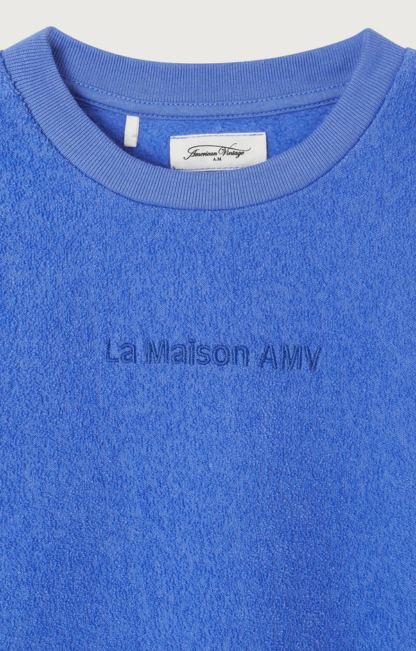 SWEAT DROIT ML COL ROND