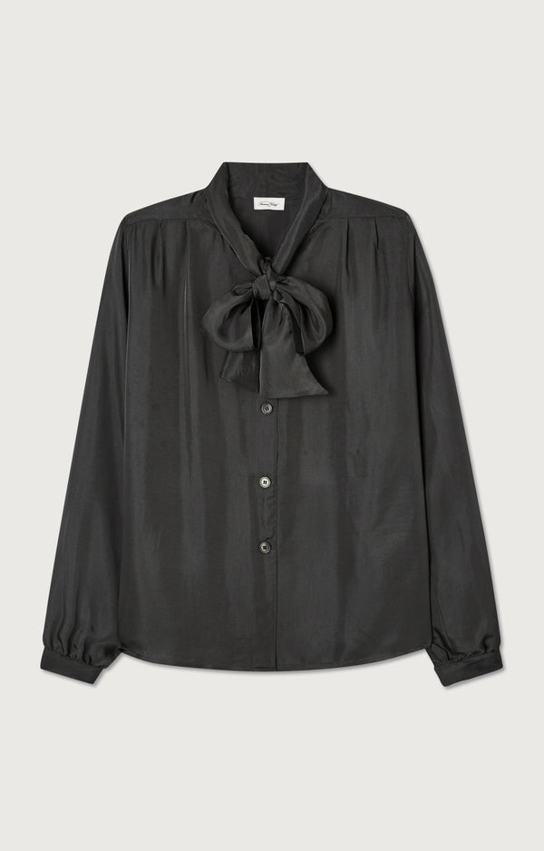 CHEMISE ML COL LAVALLIERE