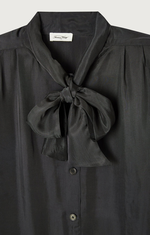 CHEMISE ML COL LAVALLIERE