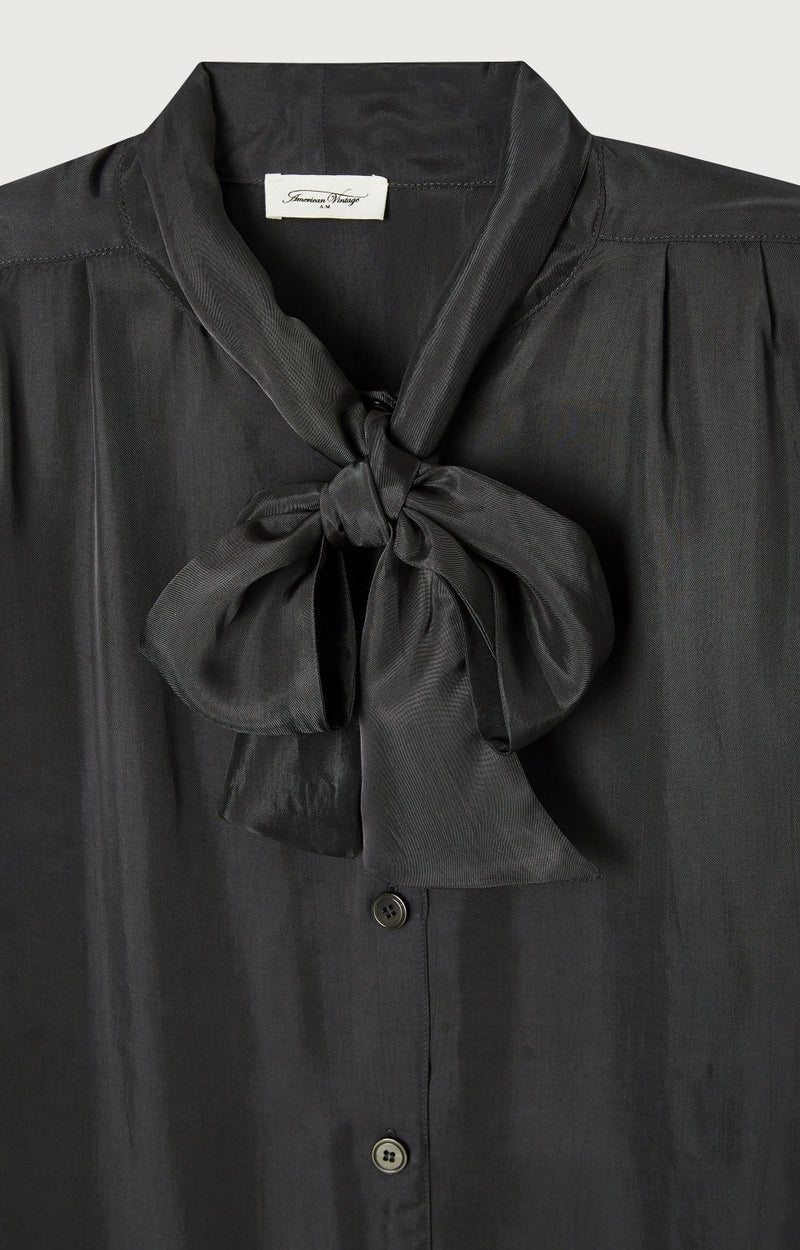 CHEMISE ML COL LAVALLIERE