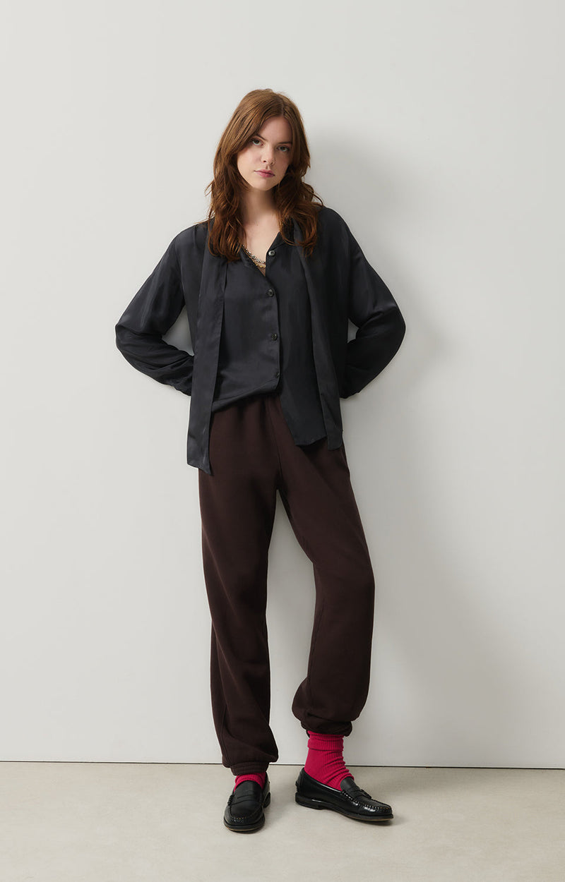 CHEMISE ML COL LAVALLIERE