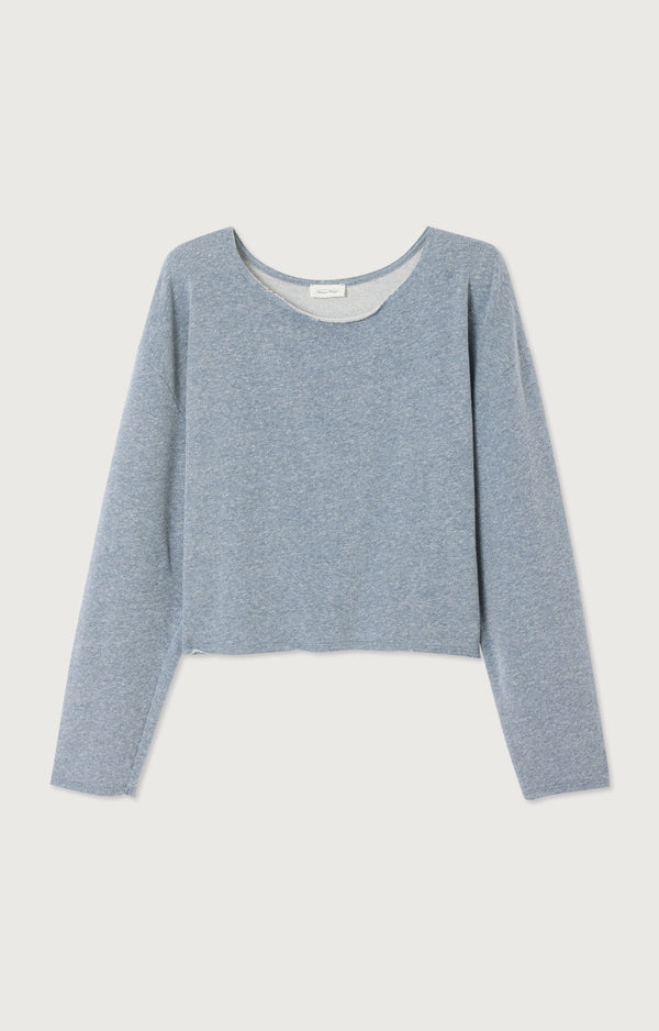SWEAT MANCHES LONGUES COL BATEAU