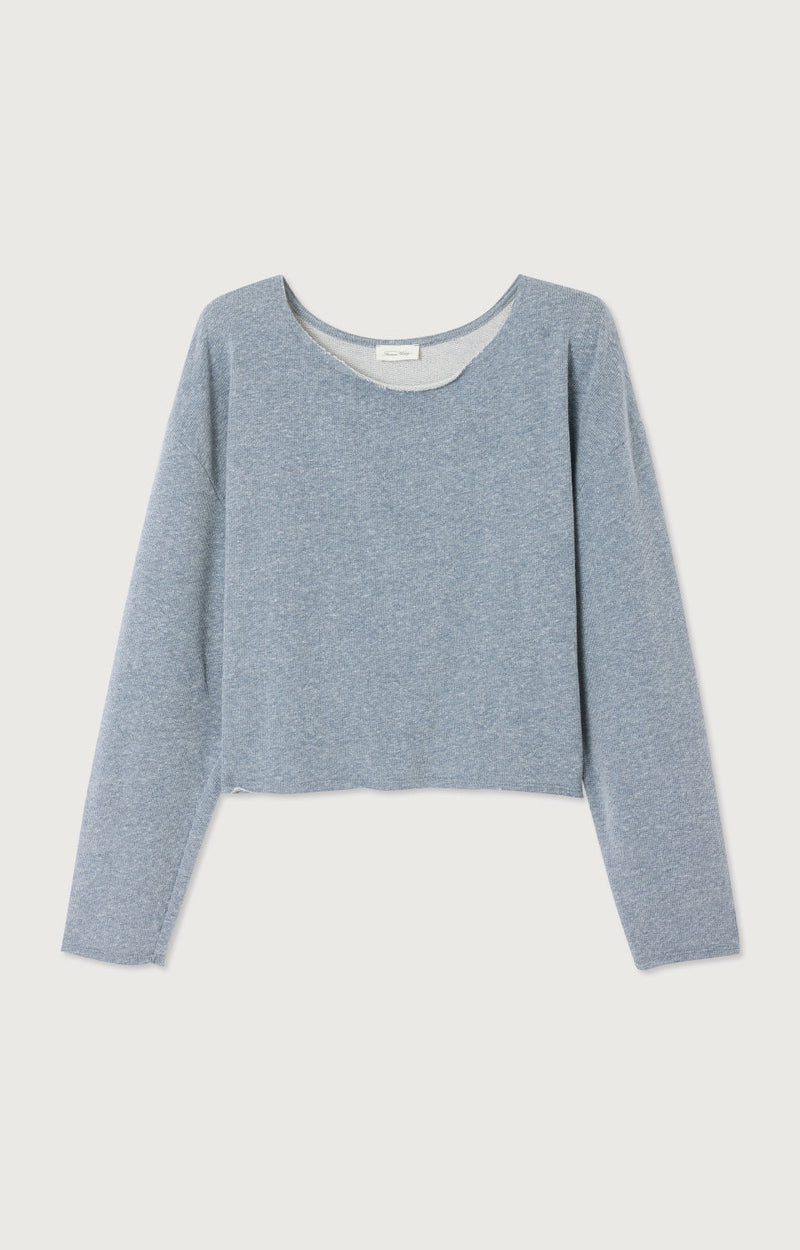 SWEAT MANCHES LONGUES COL BATEAU
