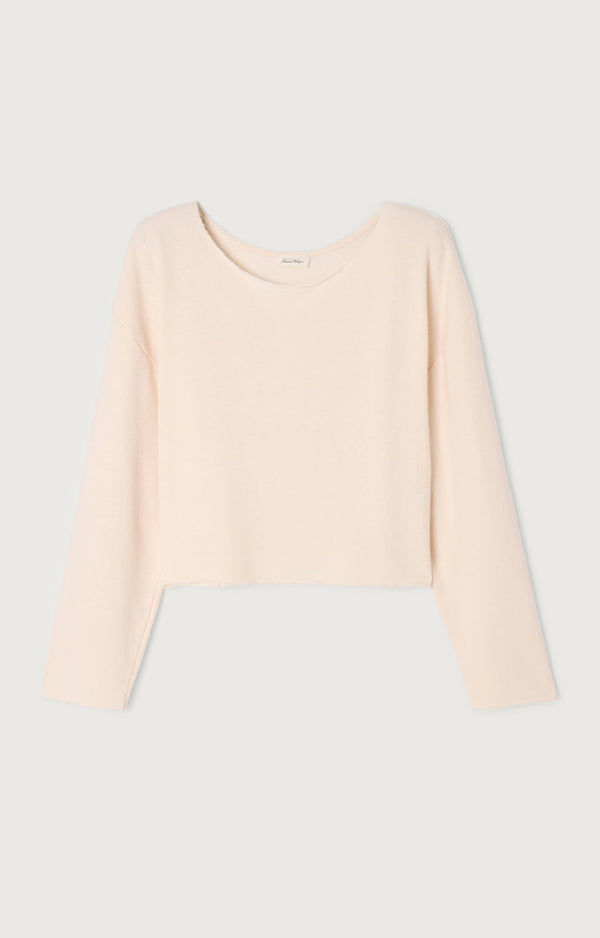 SWEAT MANCHES LONGUES COL BATEAU