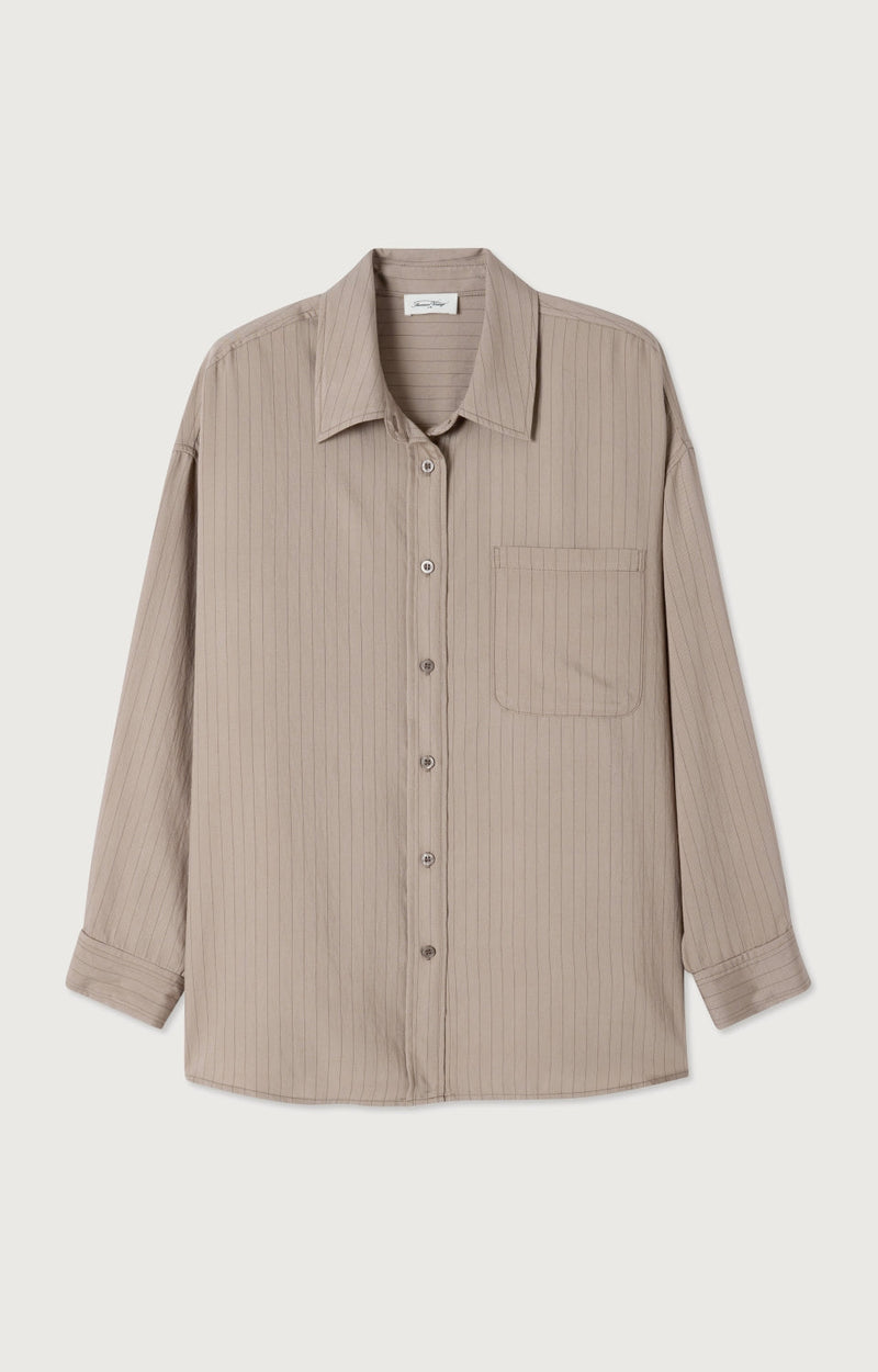 CHEMISE AMPLE ML COL BOUTONNE