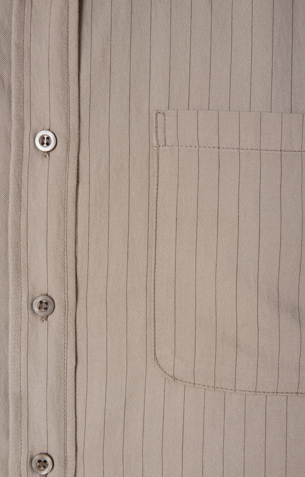 CHEMISE AMPLE ML COL BOUTONNE