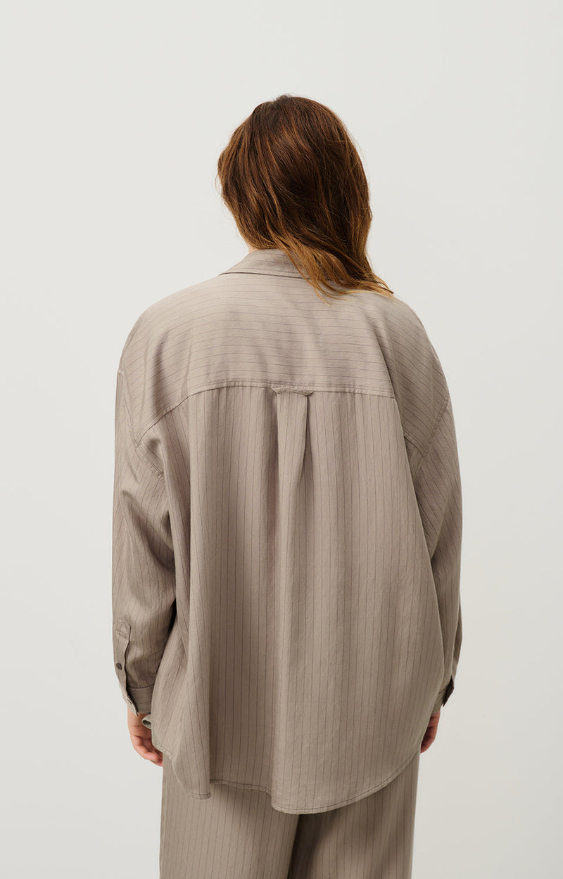 CHEMISE AMPLE ML COL BOUTONNE