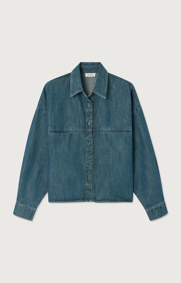 CHEMISE AMPLE ML COL BOUTONNE