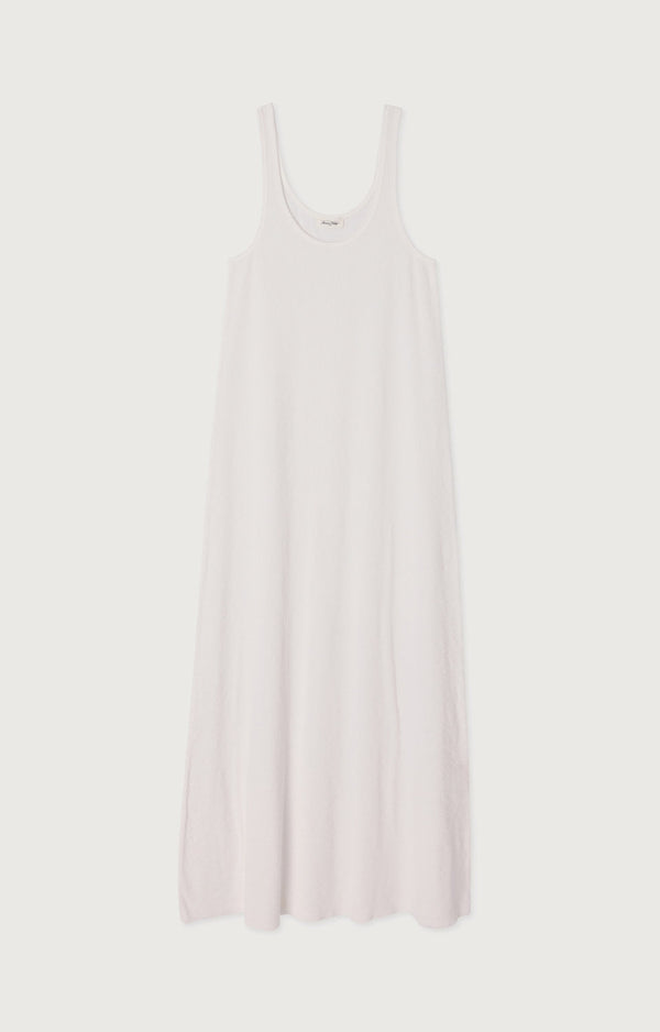 ROBE LONGUE DROITE BRETELLES COL ROND