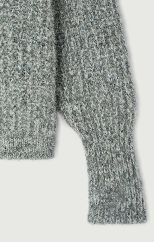 GILET COURT BOULE MANCHES LONGUES