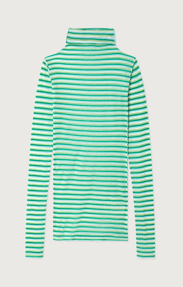 T-SHIRT ML COL ROULE