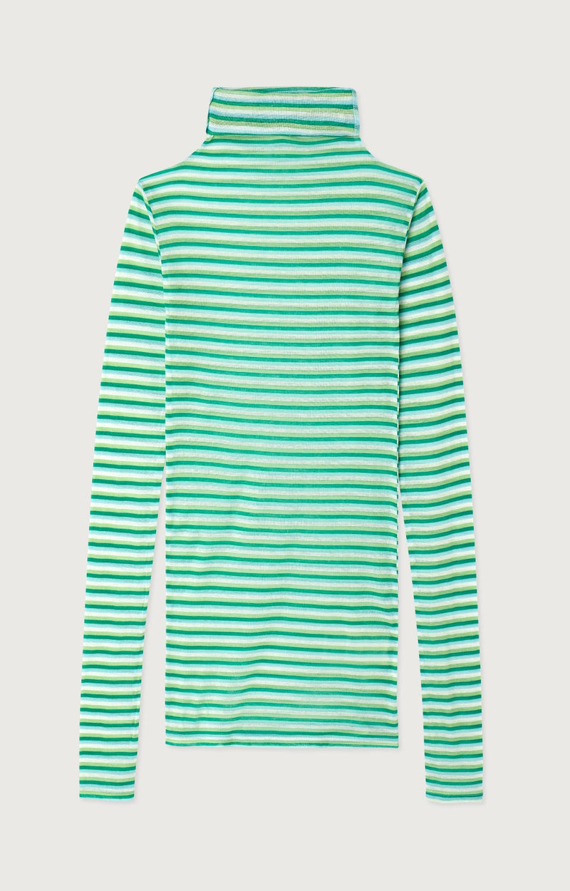 T-SHIRT ML COL ROULE