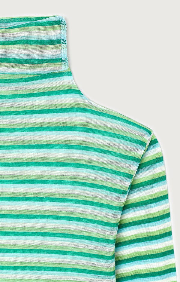 T-SHIRT ML COL ROULE