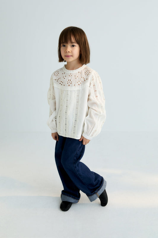 Dahlia Blouse Moonlight White