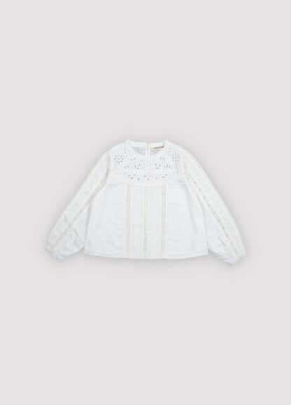 Dahlia Blouse Moonlight White