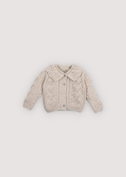 Lila Baby Cardigan Moonlight White
