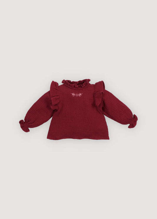 Maitea Baby Blouse Plum Fantasy