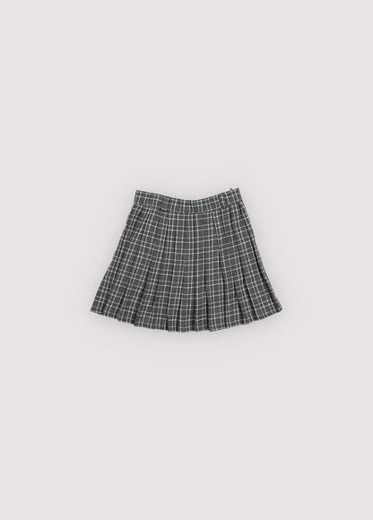 Martina Skirt Galactic Grey Check