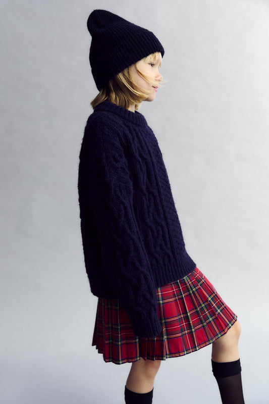 Martina Skirt Galactic Red Check