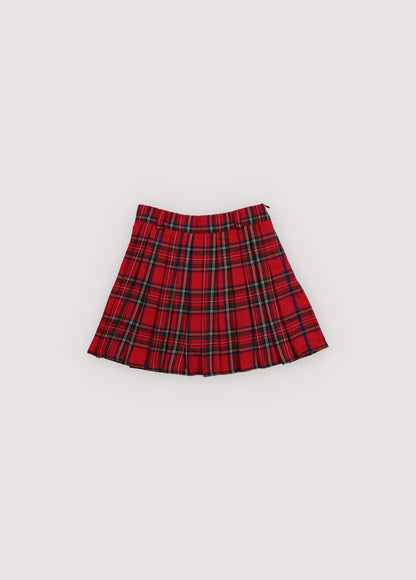 Martina Skirt Galactic Red Check