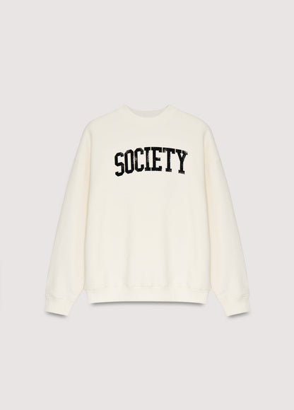 Society Teen Sweatshirt Moonlight White