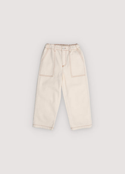 TNS Denim Baggy Pant Ecru