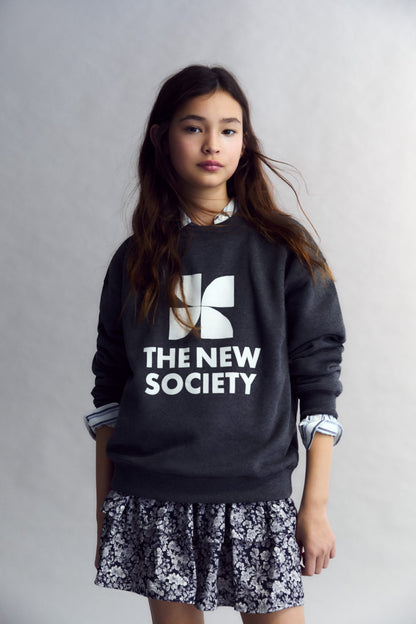 TNS Logo Sweatshirt Galactic Grey Melange
