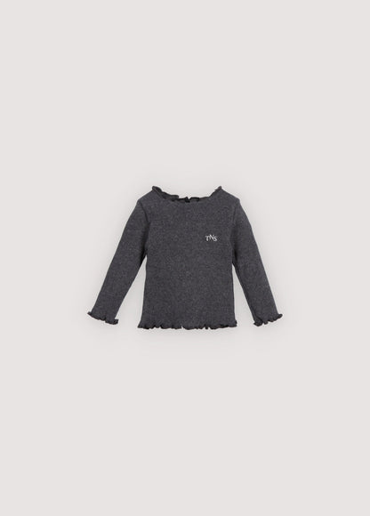 TNS Rib Baby Tee Galactic Grey Melange
