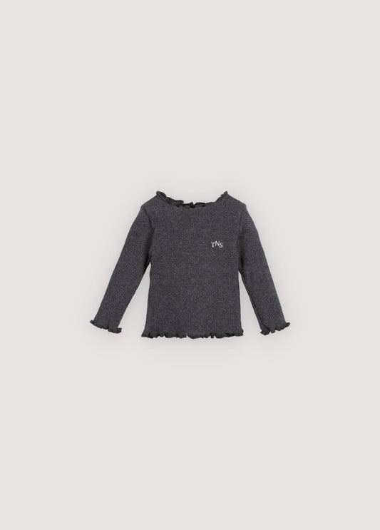TNS Rib Baby Tee Galactic Grey Melange