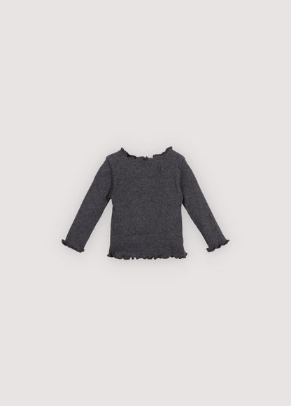 TNS Rib Baby Tee Galactic Grey Melange