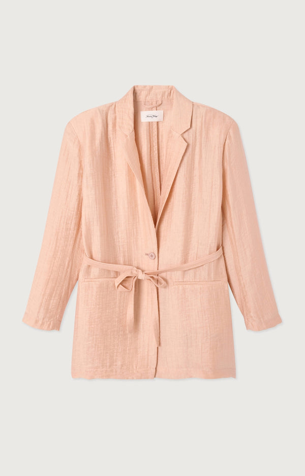 BLAZER LONG DROIT ML COL BLAZER BOUTONNE