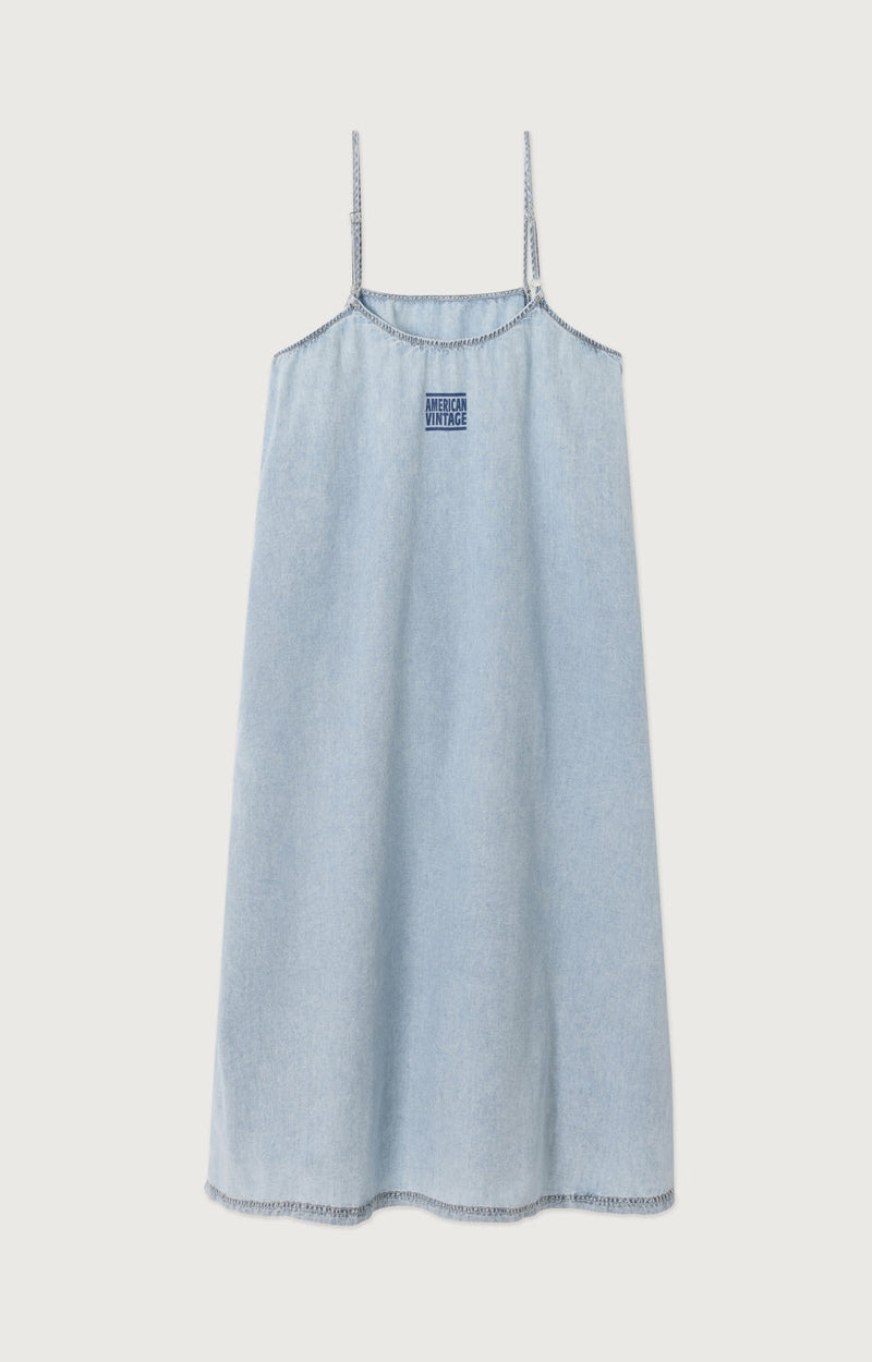 ROBE MIDI AMPLE FINES BRETELLES
