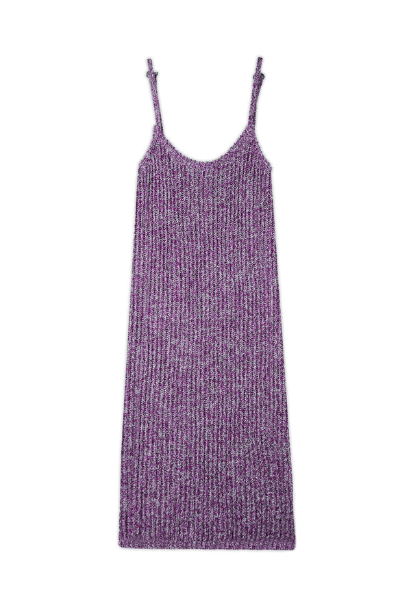 ROBE MIDI DROITE A BRETELLES